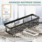 Veken Shower Caddy 6-Pack, Advanced Rustproof Design, No Drilling Adhesive - Image 4