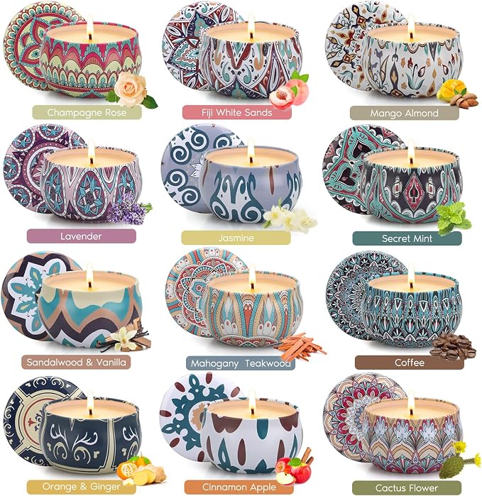 Scented Candles Gift Set, 12 Pack Home Fragrance - Image 3