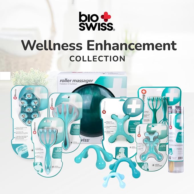 BioSwiss Scalp Massager, Handheld Head and Temple Massage Tool - Image 6