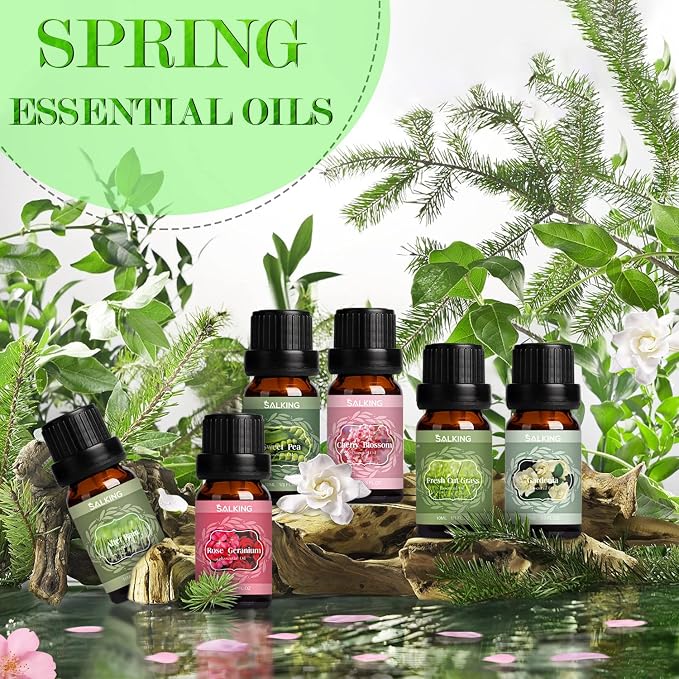 SALKING Spring Fragrance Oils Set, Premium Essential Oils Gift Set - Image 2