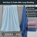 JML Microfiber Bath Towels, Large Bathroom Towel 2 Pack, Super Absorbent and - Image 6