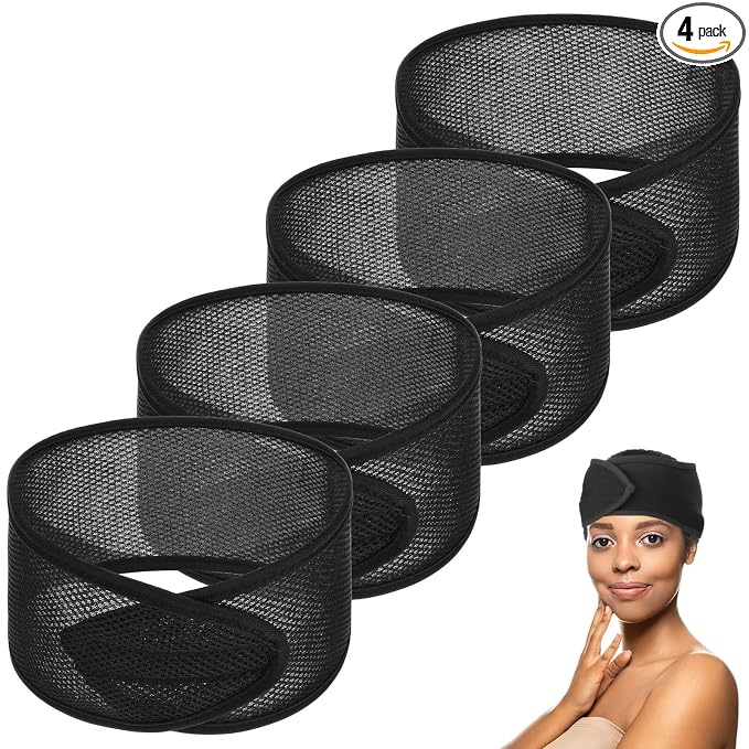 CIATBYYJ 4Pcs Mesh Hair Wraps, Thicker Soft Head Wraps by Unknown