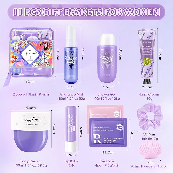 Gifts for Women Skin Care Set, Complete Travel Size Spa Kit Skincare Gift Set - Image 2