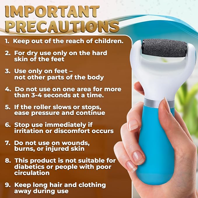 Electric Foot Callus Remover Tool | Batteries Not Included – High-Speed Foot - Image 9