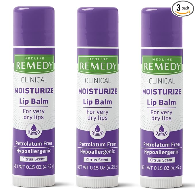 Medline Remedy Clinical Lip Balm, Citrus Scent, Moisturizing, Nutrient Rich by MedlineRemedy