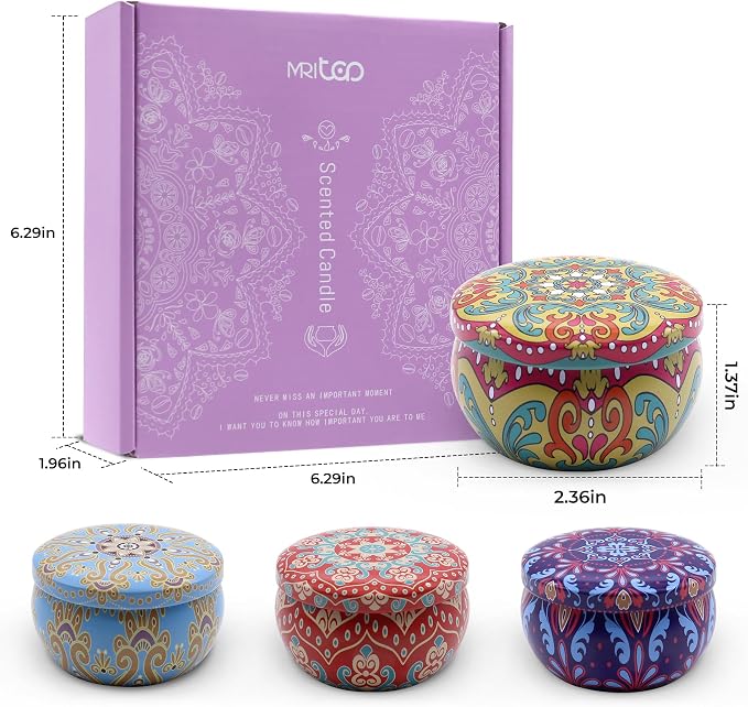 Scented Candles Gift Set for Women 4 Pack Soy Wax Candles - Image 4