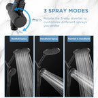 MakeFit Dual Handheld Shower Head Combo, 2-in-1 Rain Shower Heads System 8 Inch - Image 5