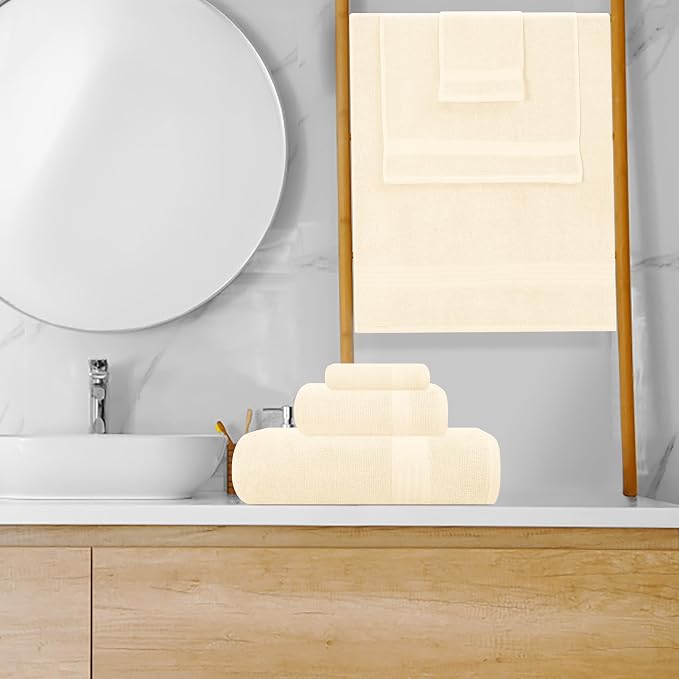 GLAMBURG Ultra Soft 8-Piece Towel Set - Image 4