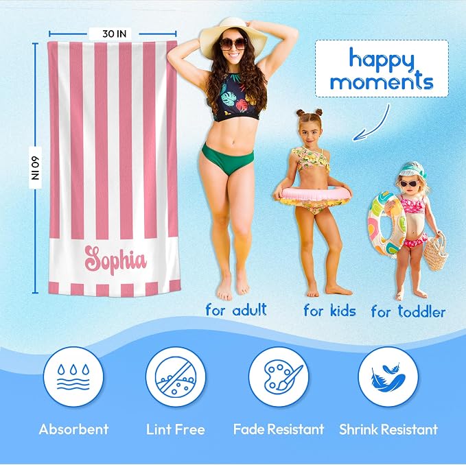JML Personalized Beach Towel - Image 3