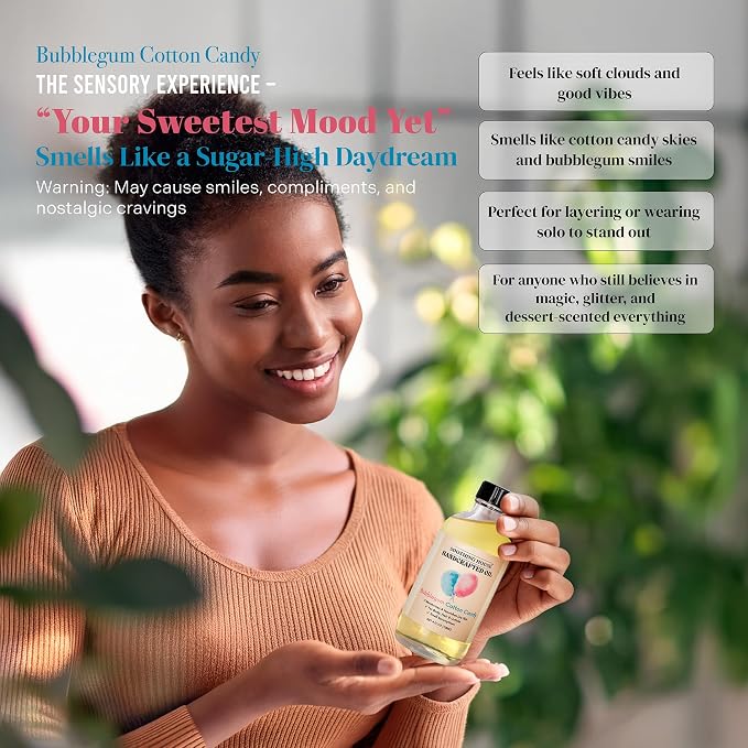 Bubblegum Cotton Candy: Moisturizing Body Oil - Image 4