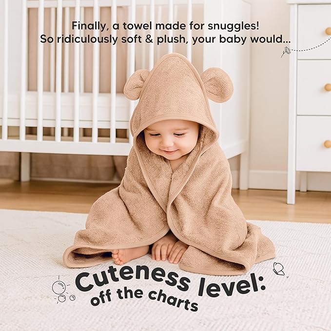 KeaBabies 2-Pack Hooded Baby Towels - Image 2
