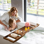 Luxury Teak Bathtub Tray - Image 2