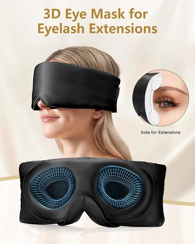 BeeVines Pure Silk 3D Sleep Mask - Image 3