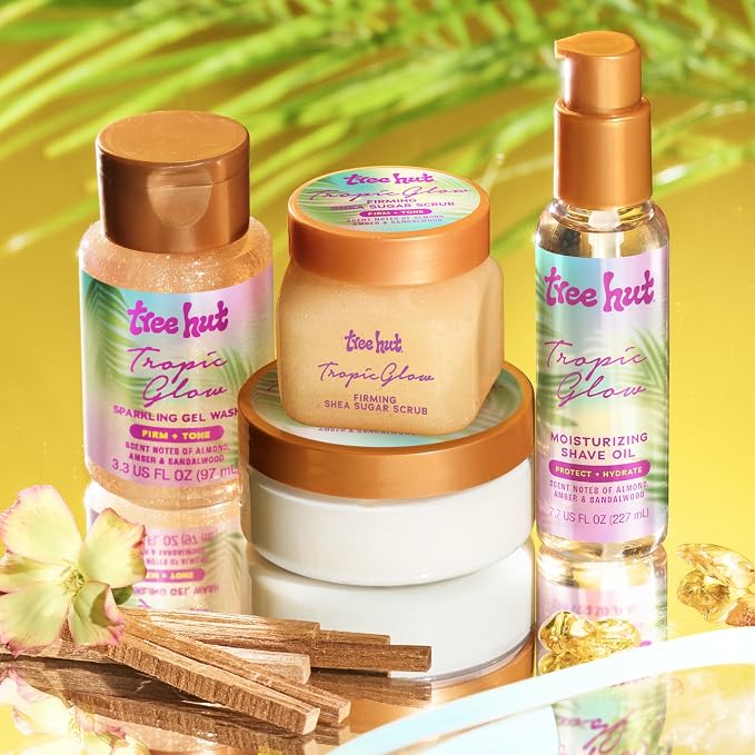 Tree Hut Mini Tropic Glow Everything Shower Gift Set, Mothers Day Gifts - Image 6