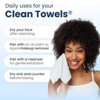 Clean Towels XL®, 100% USDA Biobased Face Towel, Disposable Face Towelette - Image 9