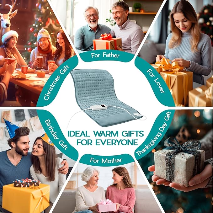 Heating Pad for Period Cramps, Electric Heating Pad for Neck & Shoulders & Back - Image 8