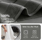 Madison Park Turkish Bath Towel Set 100% Cotton Bath Towel 600GSM Oversized - Image 5