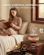 Essential Oil Diffuser with Himalayan Salt Lamp, 350ml Ultrasonic Aromatherapy - Image 4