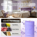 4 Pack Lavender Scented Pillar Candles-2.8x4 in Purple Decorative Candles - Image 2