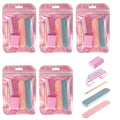 6 Set Disposable Manicure Kit Salon Supplies Press On Nail Tool Kit by Unknown