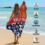 Personalized Beach Towel With Name, Custom Beach Towel with Text, Customized - Image 6
