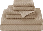 COTTON CRAFT Waffle 6 Piece Towel Set by COTTONCRAFT