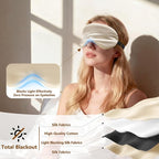 Sleep Mask Silk Eye Mask for Men Sleeping Mask, Adjustable Elastic Strap for - Image 3