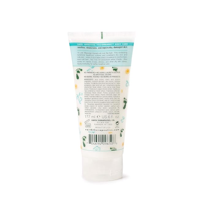 Earth Therapeutics Tea Tree Oil Foot Balm – Australian Tea Tree Oil w/Aloe Vera - Image 2