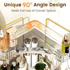 Corner Bathroom Counter Organizer 3-Tier Bathroom Organizer Countertop - Image 3