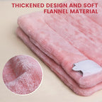 UTK Pink Heating Pad for Back Pain Relief, Soft Flannel Machine Washable Fabric - Image 7