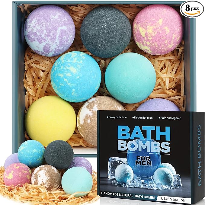 Bath Bombs for Men and Women, Gifts Set for Women & Men by Excalla