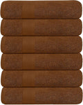 KAHAF COLLECTION 6 Pack Bath Towels Set 100% Ring Spun Cotton, Lightweight by KAHAF+COLLECTION