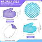Karenhi 2 Pcs Honeycomb Exfoliating Glove Bath Mitt Body Spa Scrubber, - Image 5