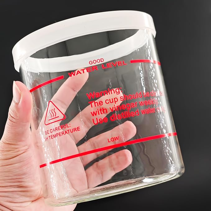 Elitzia Accessories Transparent Glass Steamer Jar Spare Parts of Facial Steamer - Image 5