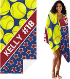 Personalized Beach Towel With Name, Custom Beach Towel with Text, Customized - Image 3