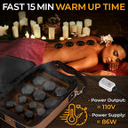 SereneLife Portable Massage Stone Warmer Set - Image 3