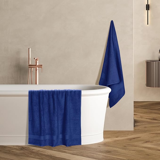 GLAMBURG Premium Cotton 4 Pack Bath Towel Set - Image 5