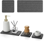 3 Pack Diatomite Stone Sink Tray, Water Absorbing Mat - Image 8