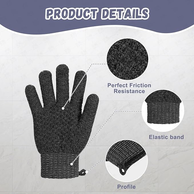 Exfoliating Dual Texture Bath Gloves - Image 6