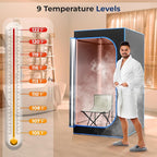 SereneLife Portable Sauna Box for Home, Steam Tent - Image 2