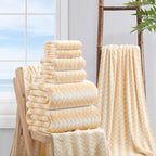 8 Piece Bathroom Towel Set |2 Oversized Bath Towels, 2 Hand Towels, 4 - Image 5