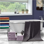 Superior Honeycomb 100% Cotton 500 GSM 12 Piece Bath Towel Set, 6 Washcloths - Image 2