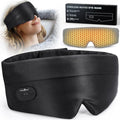 MUSICOZY Heated Eye Mask for Dry Eyes, Silk Warm Compress by MUSICOZY