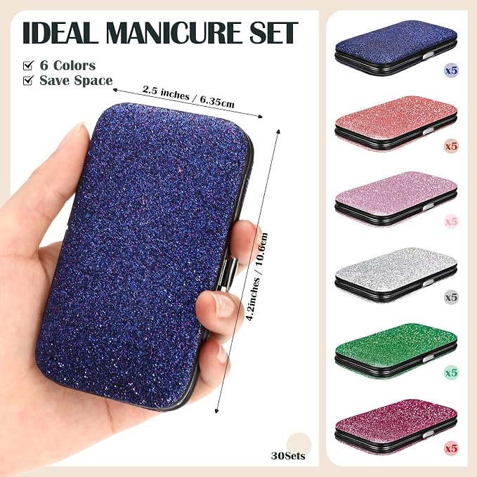 30 Sets Bulk Gifts for Women Manicure Set Bulk Professional Nail Care Kit Nail - Image 2