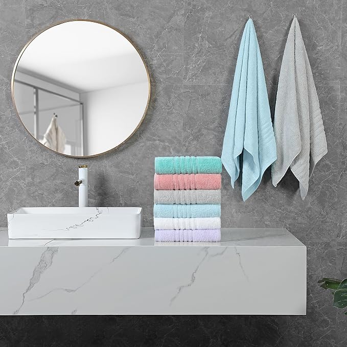 Aibaser Towels 6 Pack Bath Towel - Image 4