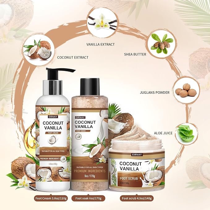 Coconut & Vanilla Foot Soak Set - Image 7