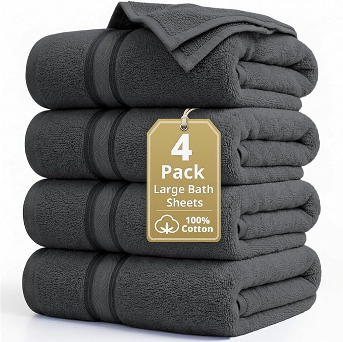 LANE LINEN 100% Cotton Bath Sheets by LaneLinen