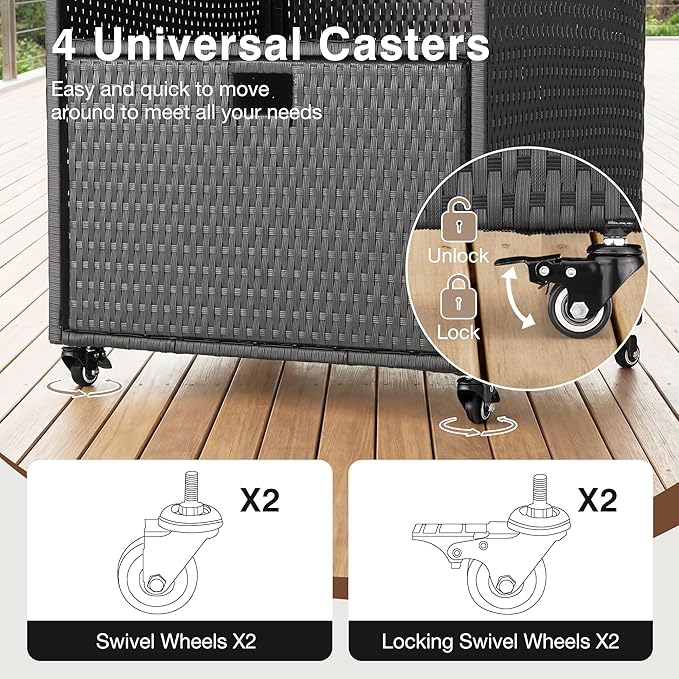 HOMREST Outdoor Pool Towel Rack - Image 3