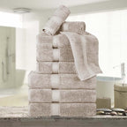 Superior Egyptian Cotton Pile 9 Piece Towel Set, Includes 3 Bath, 3 Hand by SUPERIOR