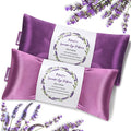 RelaxCoo Lavender Eye Pillow for Relaxation, Weighted Eye Mask Heated for by RelaxCoo